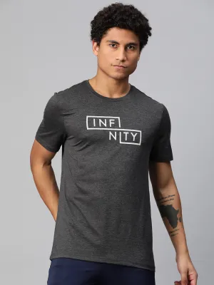 Mature Charm Alcis Men Typography Printed Anti Static Slim Fit T-shirt