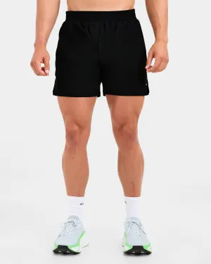 Run 5" Shorts - Black Stain-Resistant