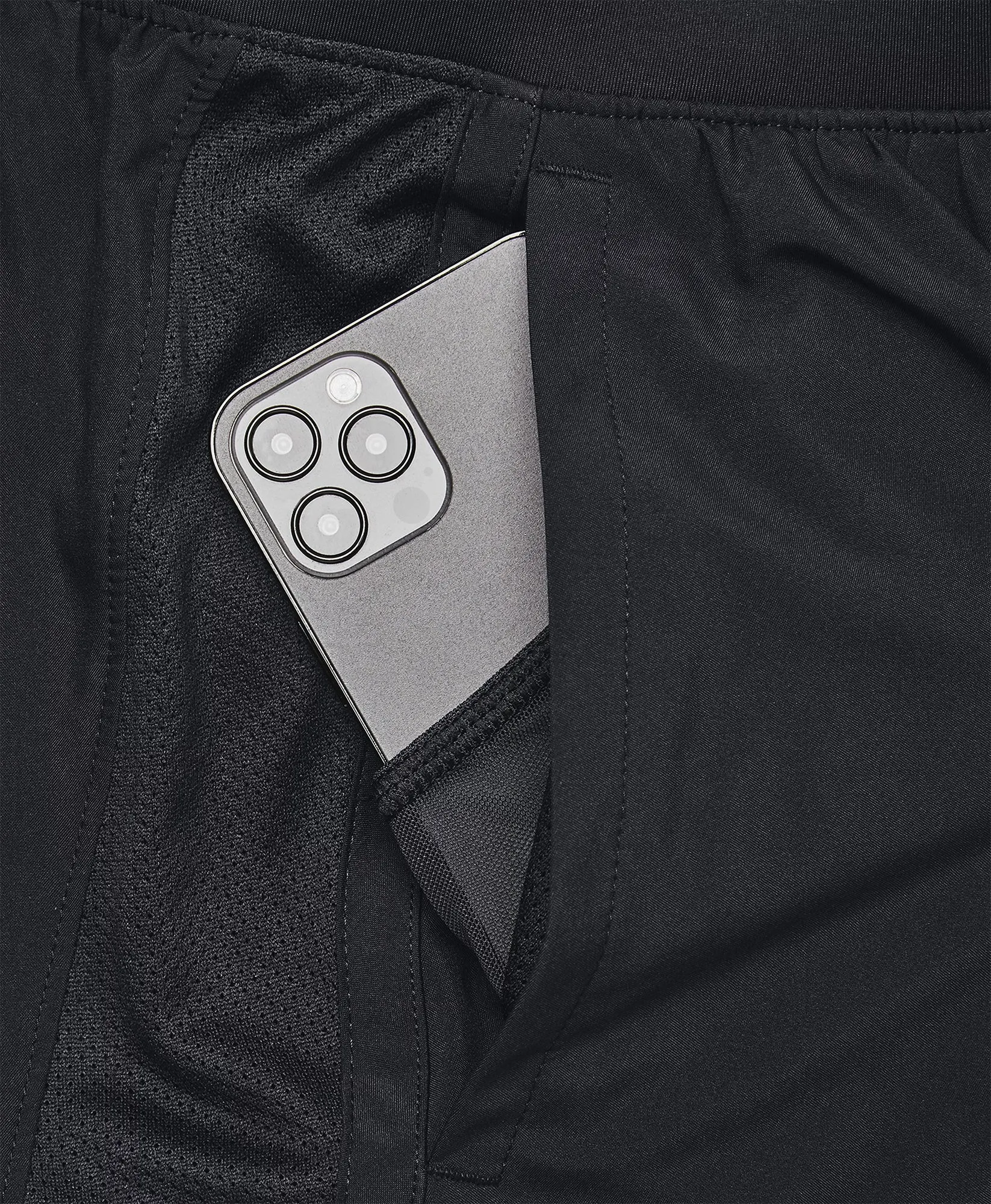 DoubleStitchedSeams Under Armour Launch 2 In 1 Mens Running Shorts - Black