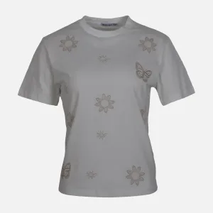 EcoDyeProcess Recycled Polyester Blend WOMEN SEQUINCE T-SHIRT