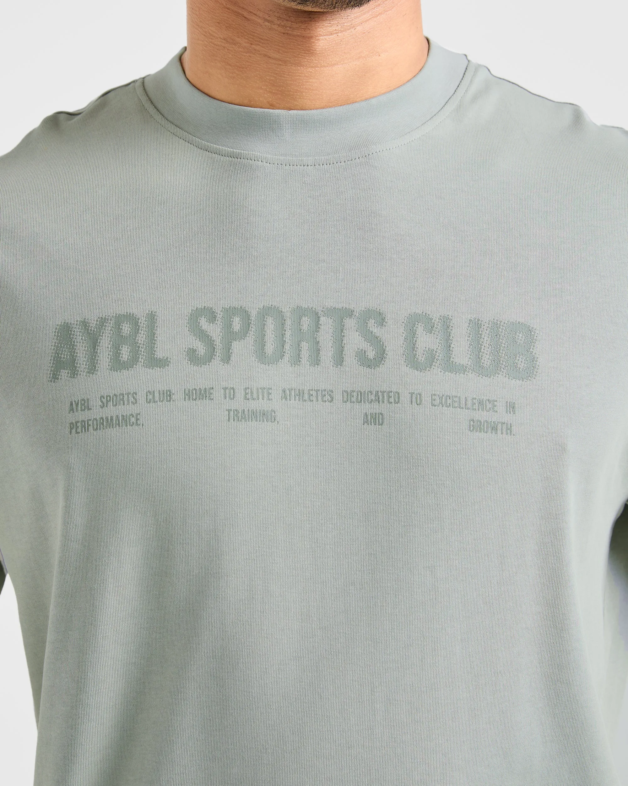 Sports Club Dot Oversized T Shirt - Green Mist Modern Fashion