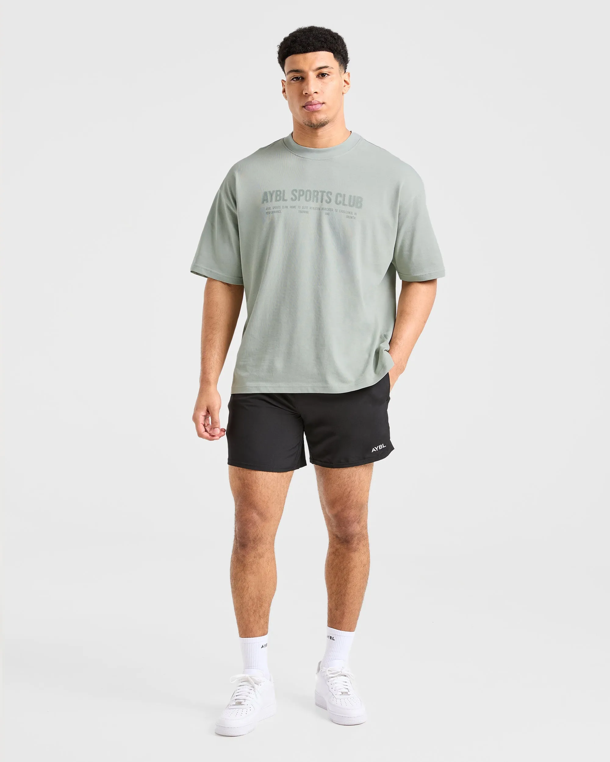 Durable Knitwear Sports Club Dot Oversized T Shirt - Green Mist