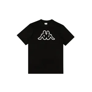 Biodegradable Textile Airflow Ventilation Design Logo Korpo Cromen T-Shirt - Black