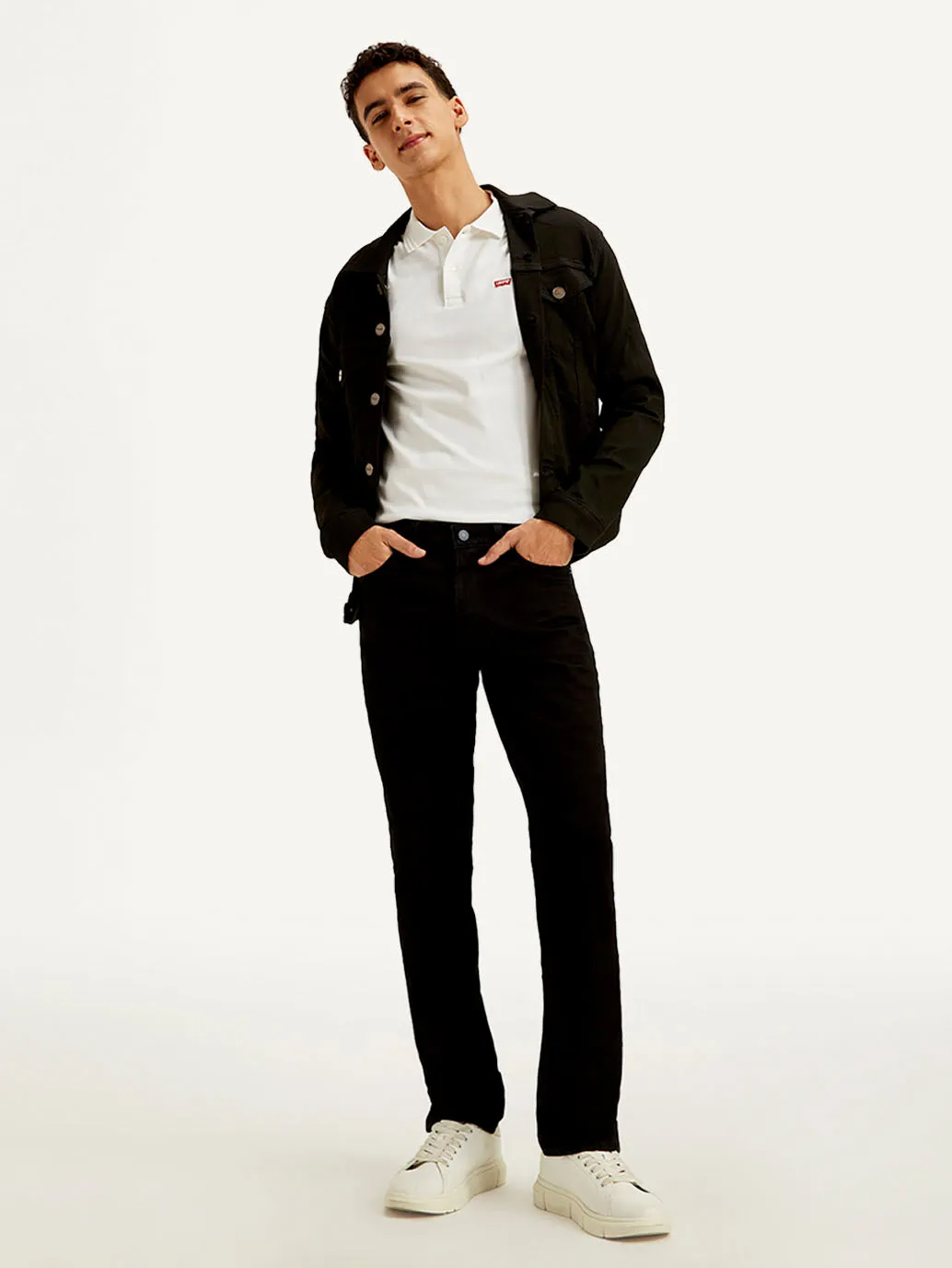 Men's 511 Black Slim Fit Mid Rise Jeans Daily Fit