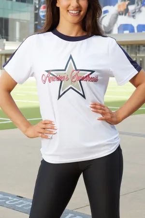 DurableStitching Crystal Soul America's Sweethearts Tee in White