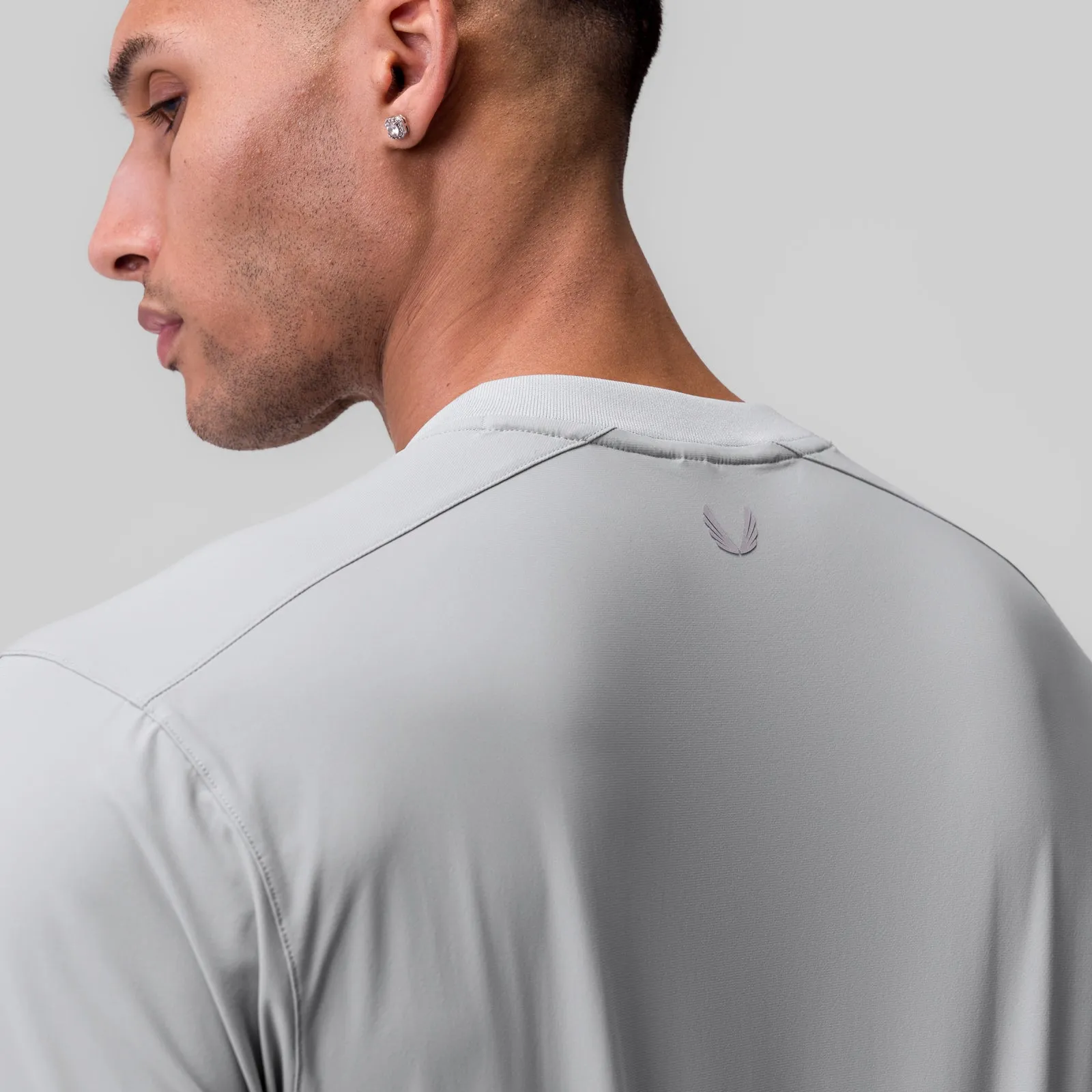 Urban Streetwear 1087. Tetra-Lite? Ice Zip Tee - Slate Grey