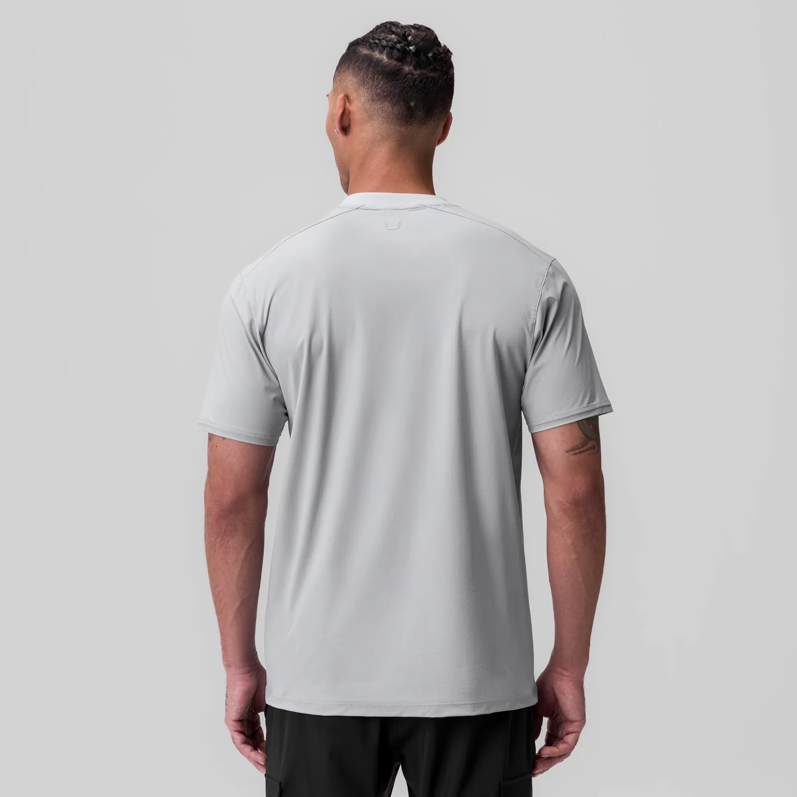 Relax Outfit Versatile Top 1087. Tetra-Lite? Ice Zip Tee - Slate Grey