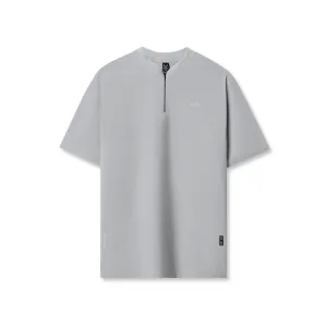 1087. Tetra-Lite? Ice Zip Tee - Slate Grey FadeResistant Coating Chic Design