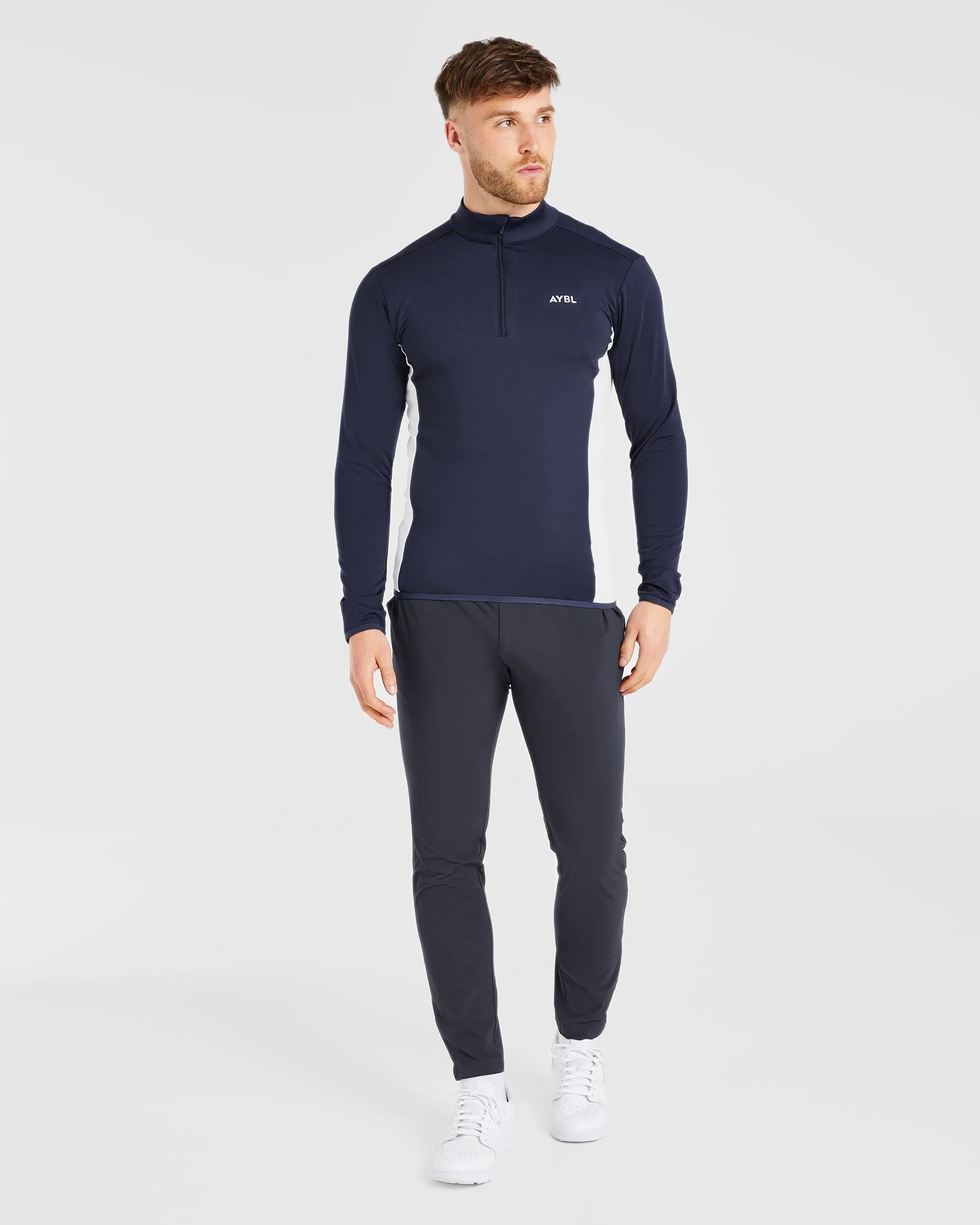 Beachwear Spring Layer Performance 1/4 Zip Pullover - Navy