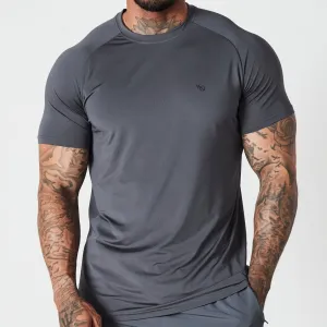 Vanquish Essential Denim Blue Performance Short Sleeve T Shirt Streetwear Style