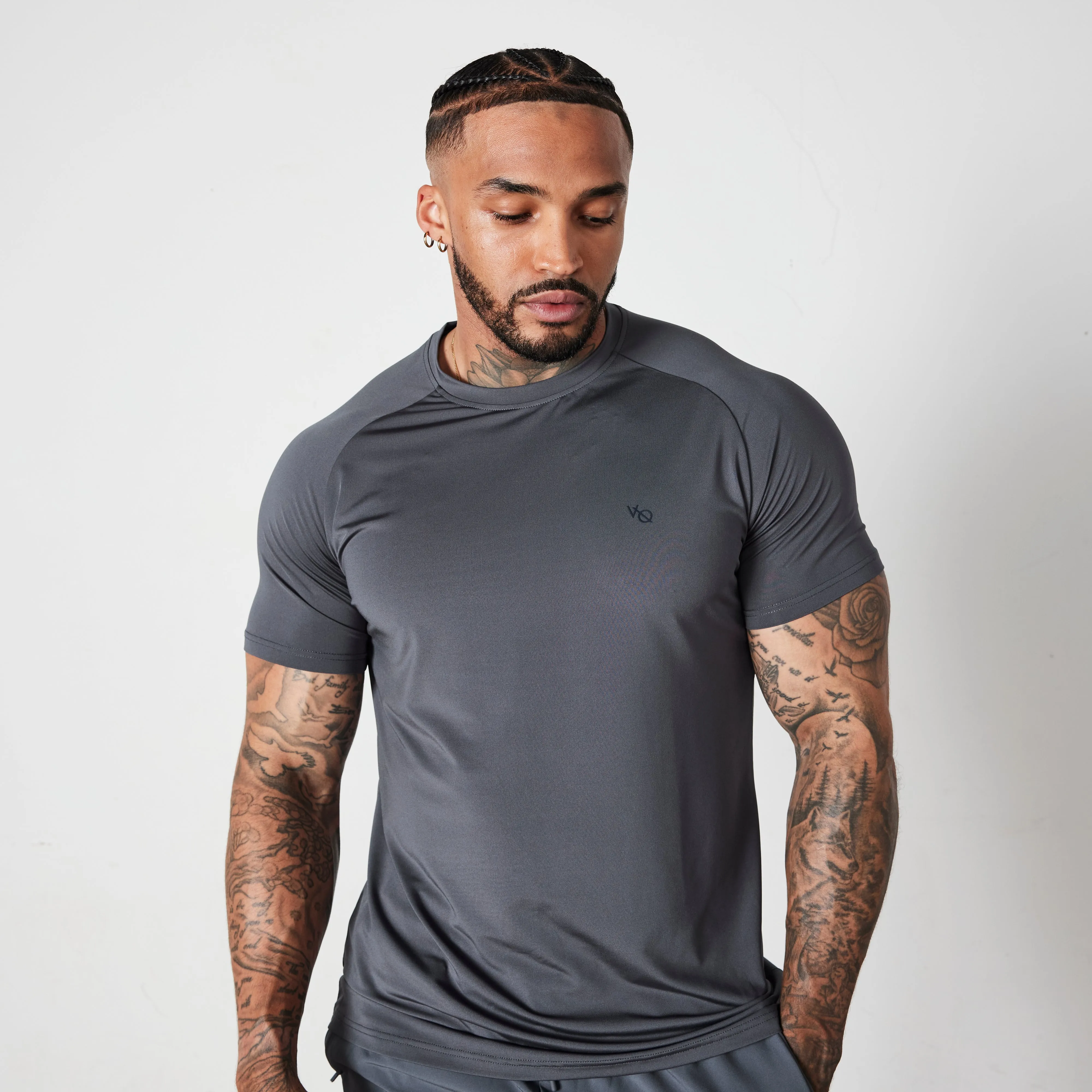 Stain Resistant Vanquish Essential Denim Blue Performance Short Sleeve T Shirt