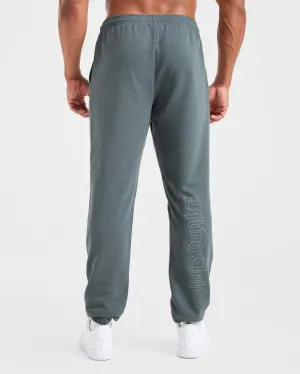 Easy Care Fabric Finish Lifting Club Gothic Oversized Joggers - Iron Slate