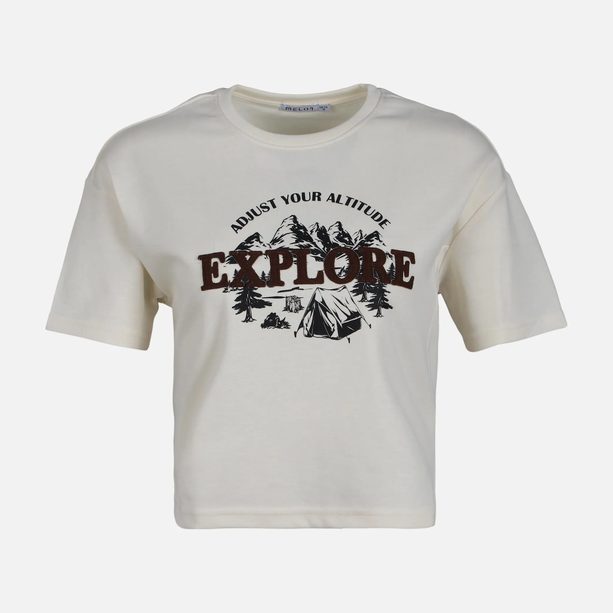 WOMEN CROPPED TEE Swim Easy Sun Beam