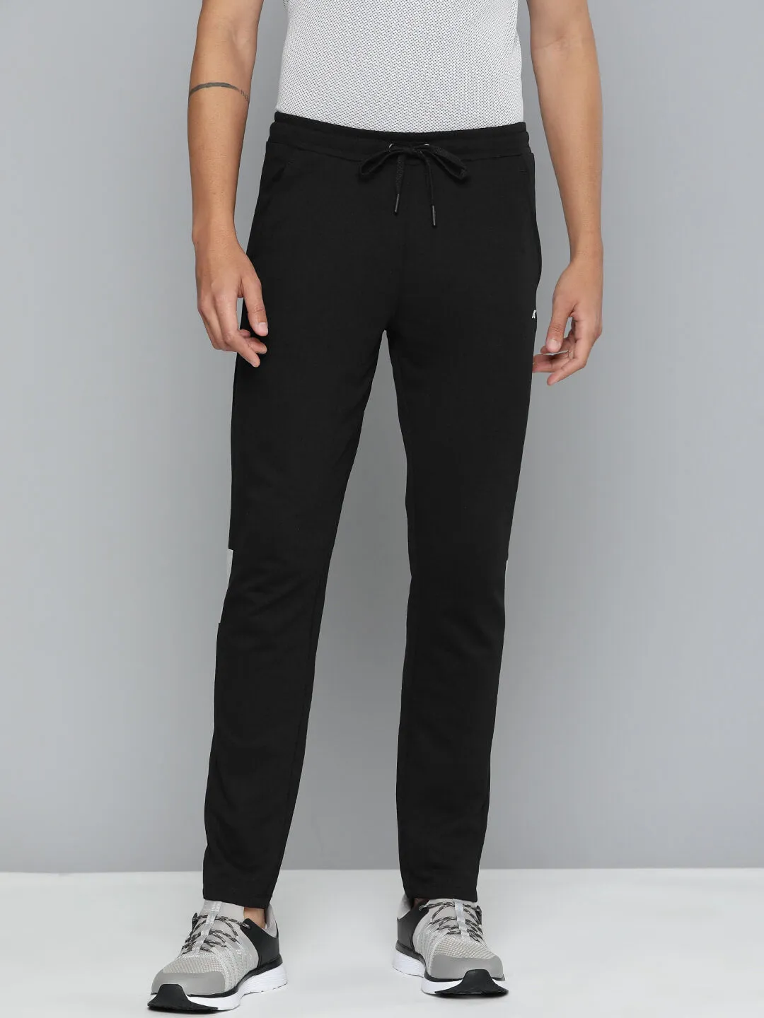 Organic Cotton ComfortFit Alcis Men Black Slim Fit Sports Track Pants