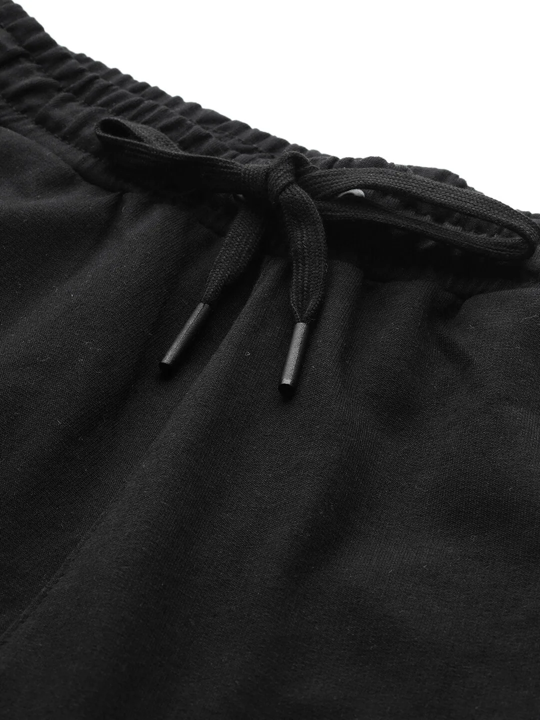 Alcis Men Black Slim Fit Sports Track Pants QuickDryTechnology