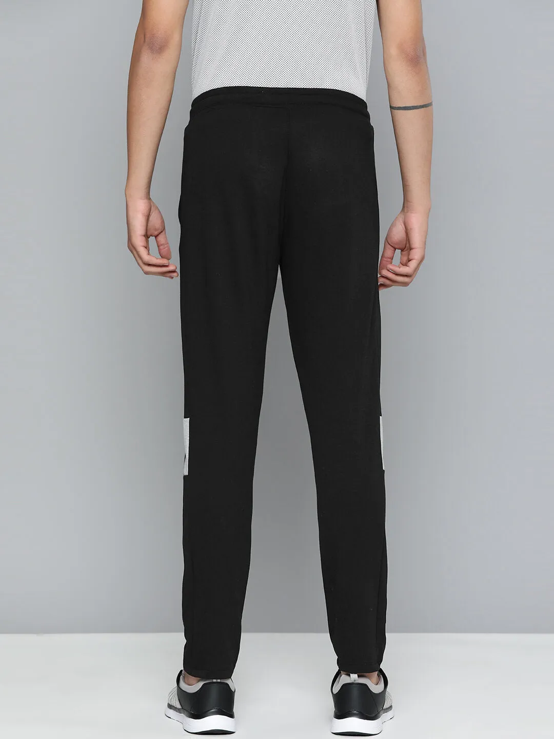 Abrasion Proof Reinforcements Alcis Men Black Slim Fit Sports Track Pants