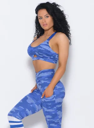 Fit Camo Sports Bra Smooth Band Seam-Free Construction