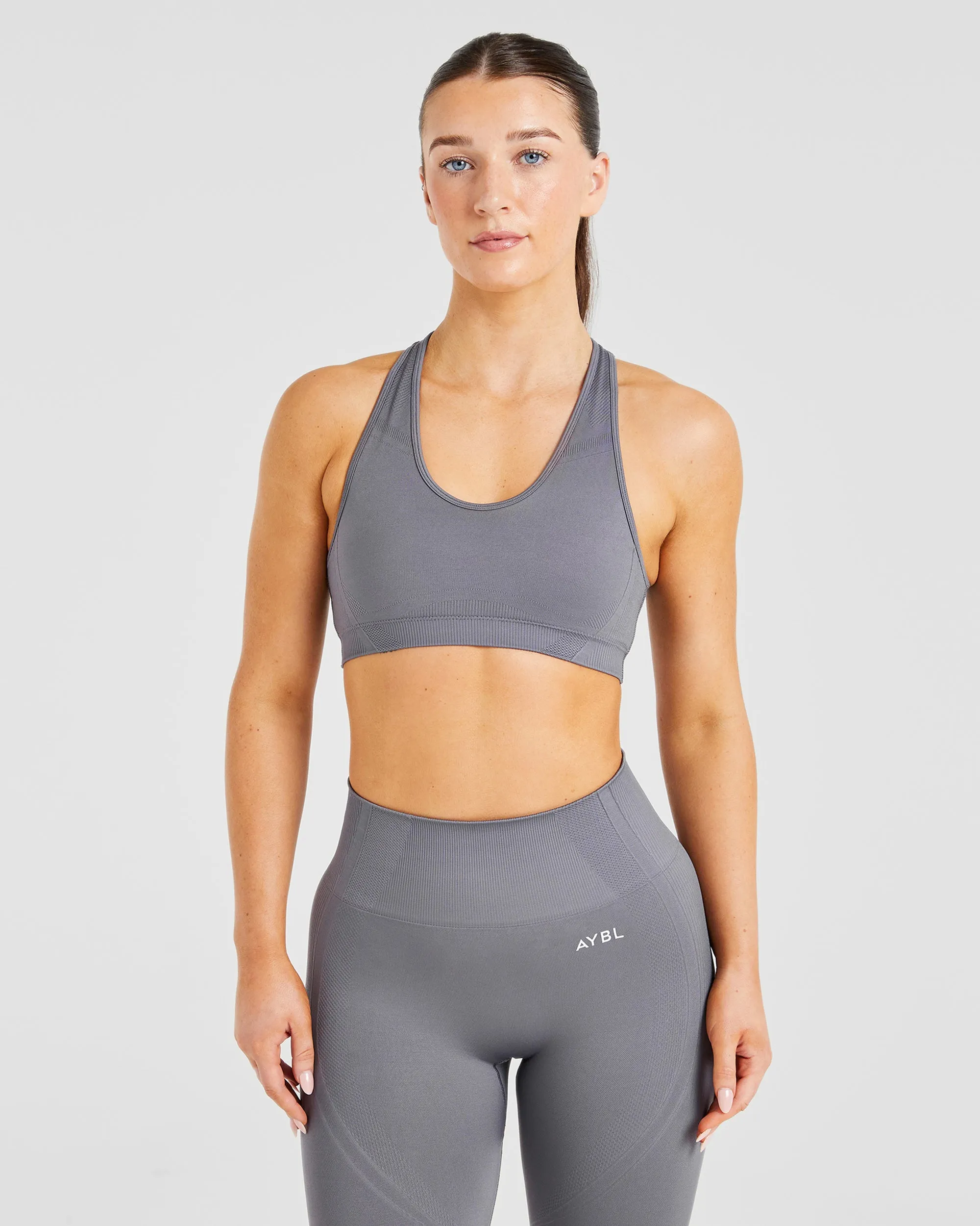 Modern Balance V3 Seamless Sports Bra - Charcoal Grey