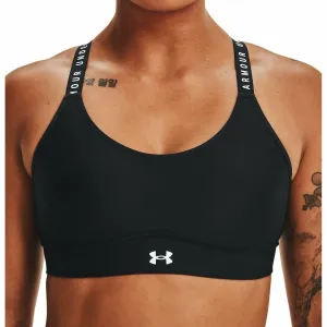 Under Armour Infinity Mid Covered Womens Sports Bra - Black Ergonomic Cut