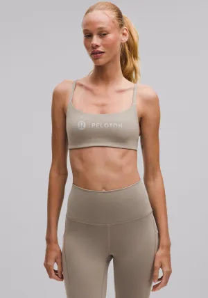 Halter neck Embroidered edges seams Wunder Train Strappy Racer Bra | Light Support, A/B Cup