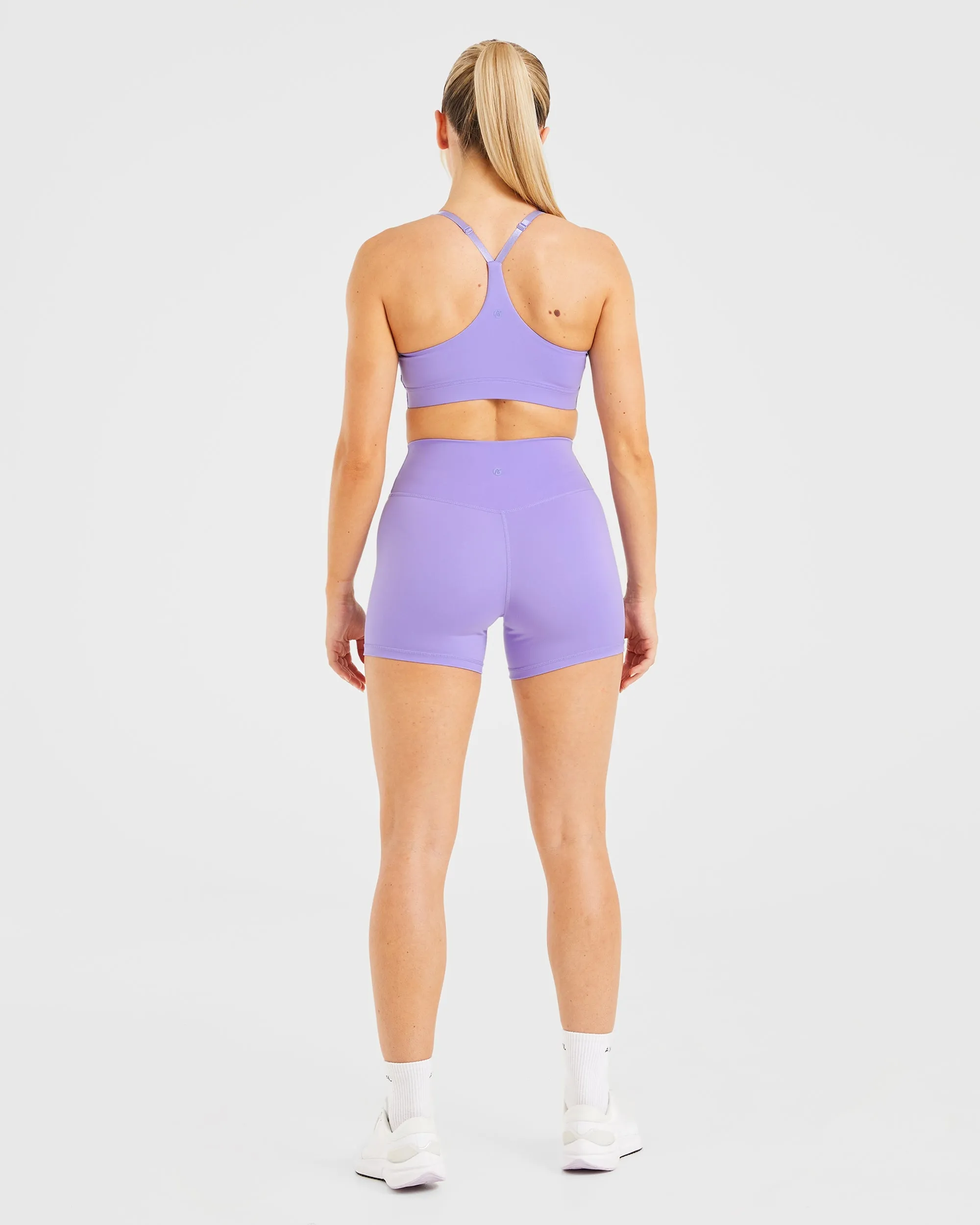 All-Day Material Quick Dry Technology Staple Sports Bra - Vibrant Violet