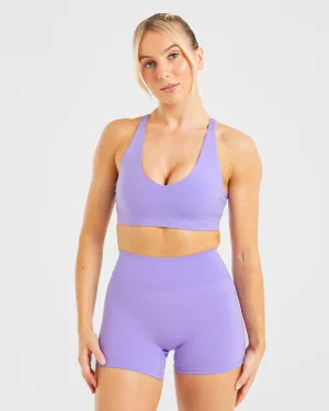 Staple Sports Bra - Vibrant Violet Cool-down Thick straps seams
