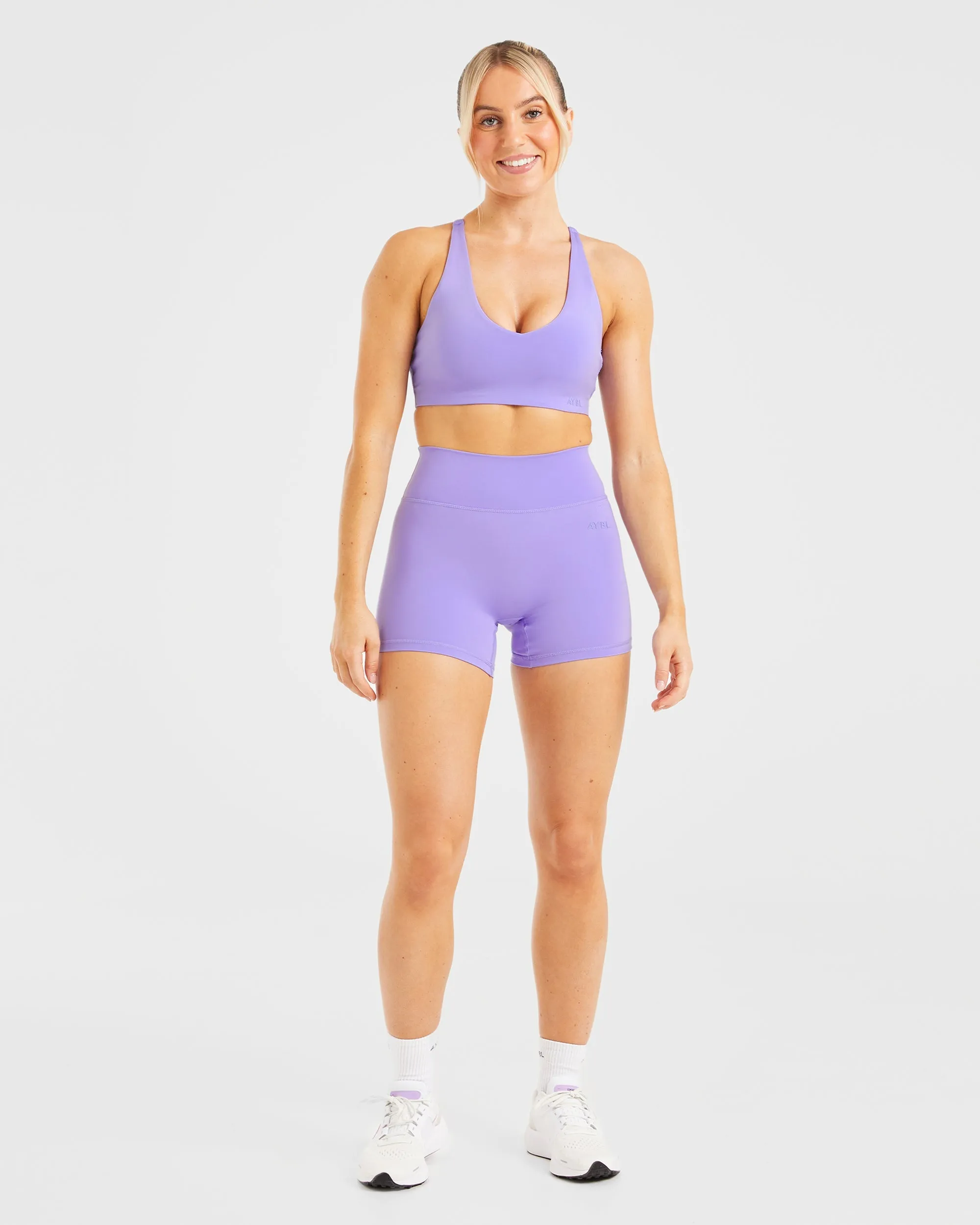 Staple Sports Bra - Vibrant Violet Seamless lining Wide Band