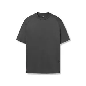 Ultra Soft Texture Breathable Material 0918. AeroSilver? Fitted Tee - Space Grey