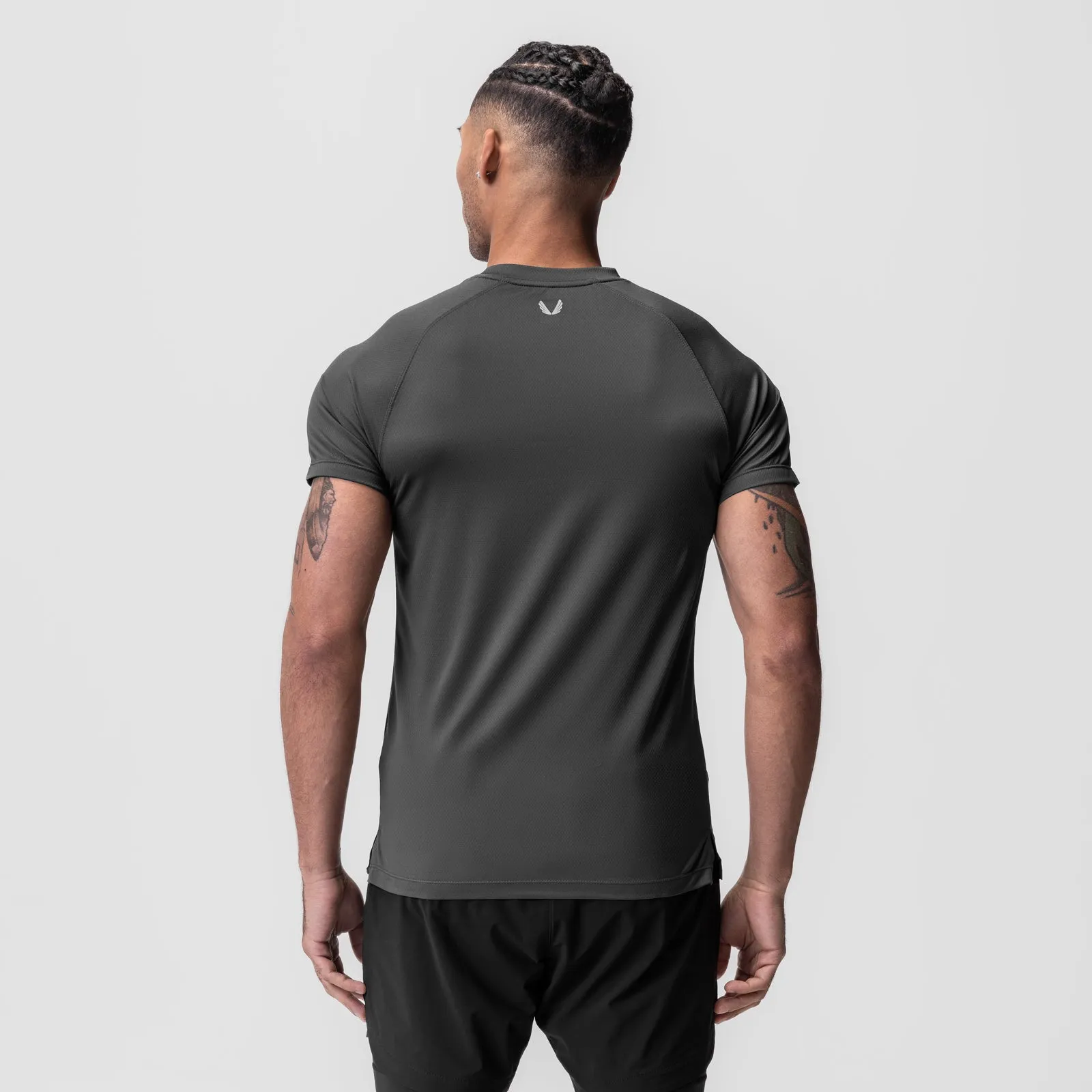 Relaxed Fashion Simple and Chic 0918. AeroSilver? Fitted Tee - Space Grey