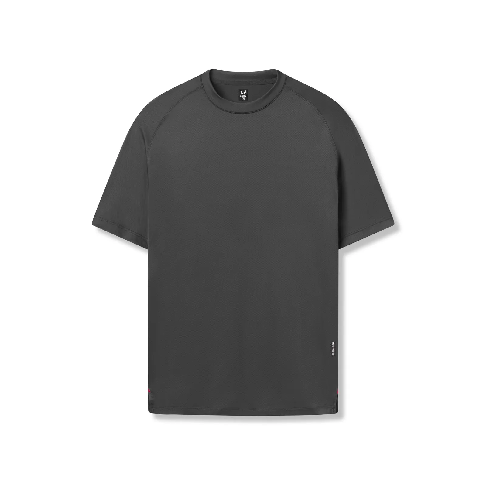 Ultra Soft Texture Breathable Material 0918. AeroSilver? Fitted Tee - Space Grey