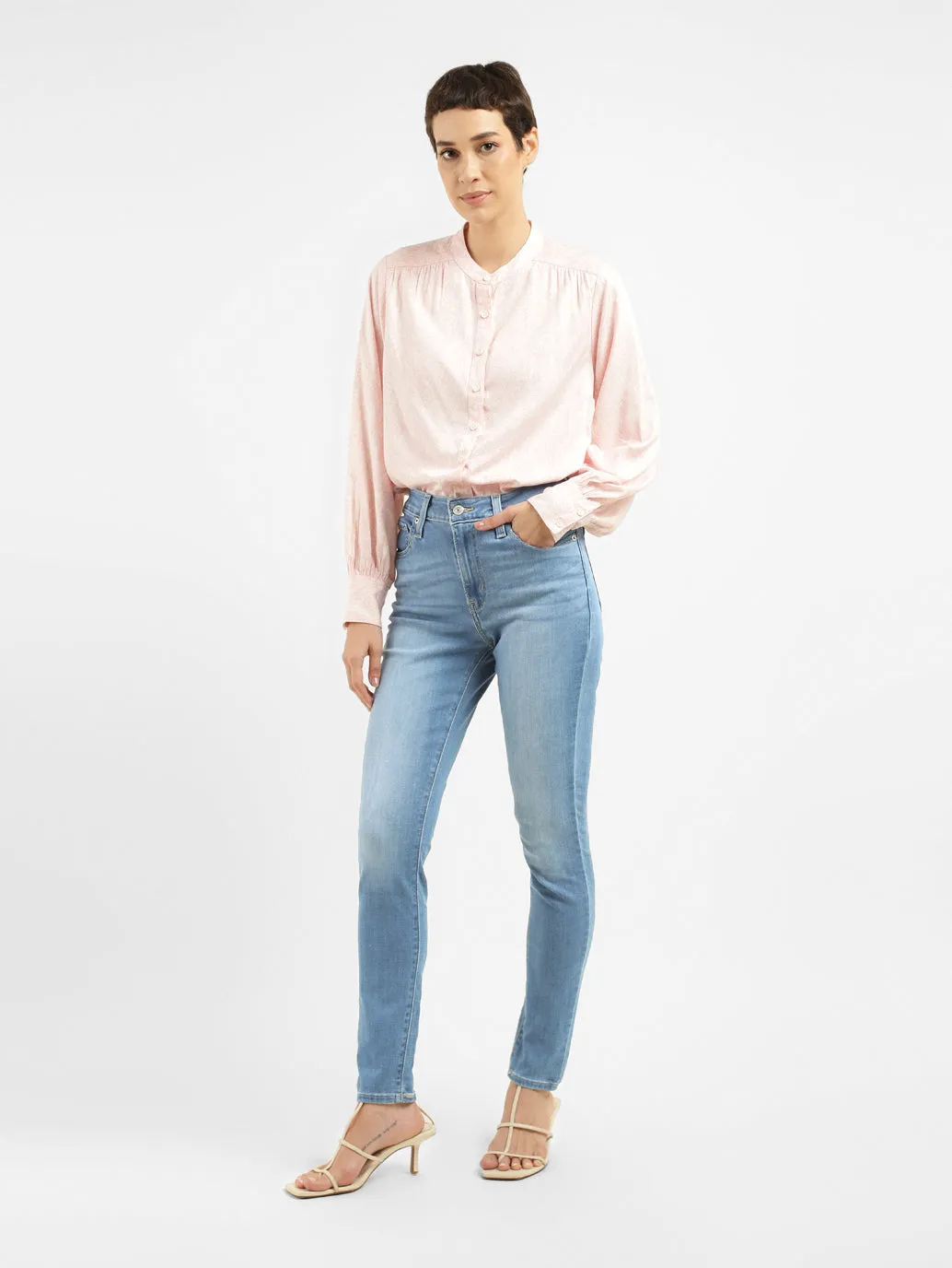 Women's 721 Blue Skinny Fit High Rise Jeans Fashion Lover Outdoor Enthusiast
