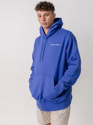 Stain Resistant Simple Logo Heavyweight Pullover in Royal Blue