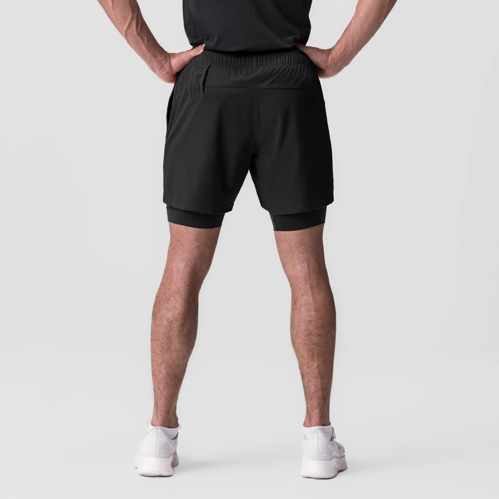 Moisture Controlled Lining denim material 0784. Ultralite? 6" Liner Short - Dusk Black/Black