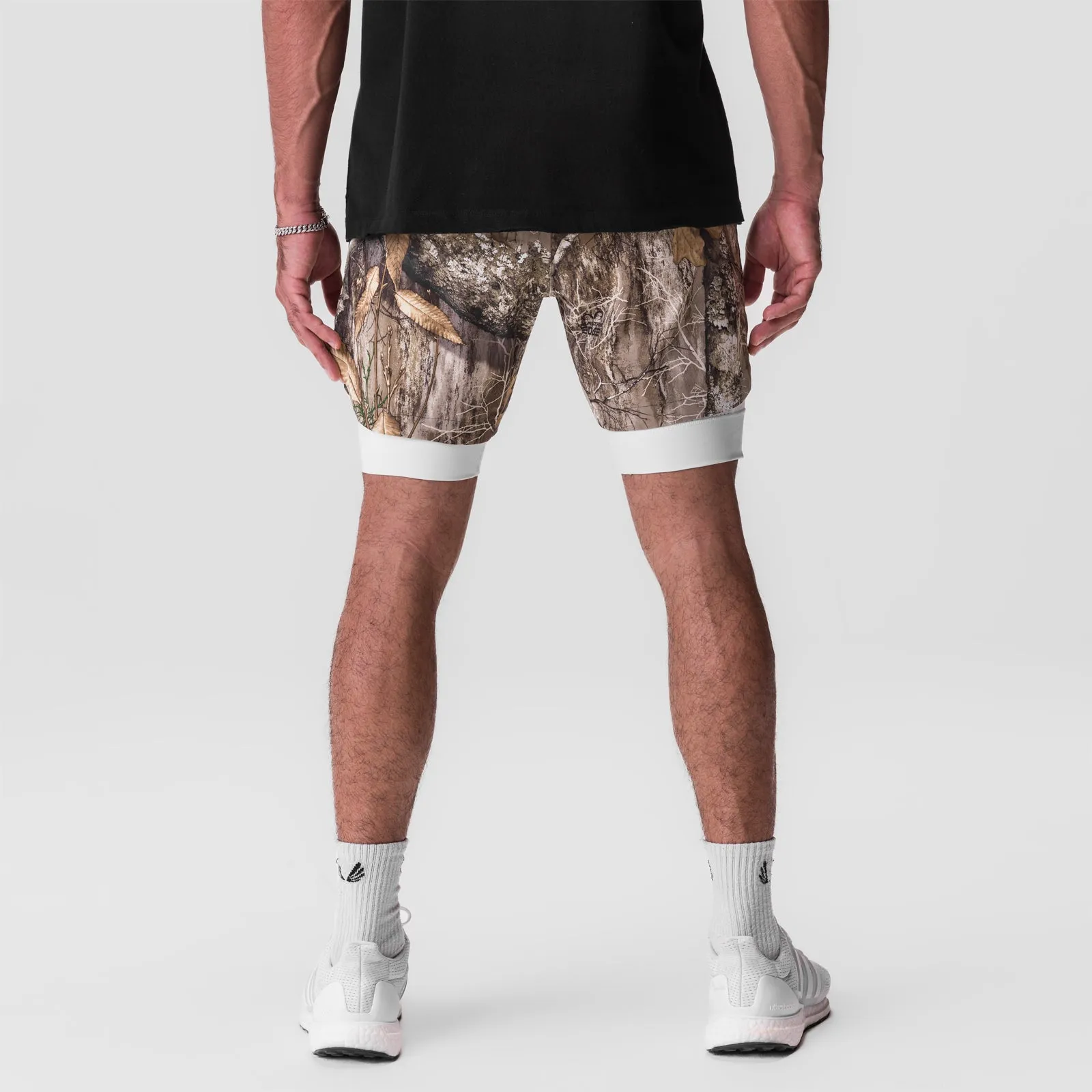 0866. Tetra-Lite? 7" Liner Short - Realtree? Camo / White / White "Wings" martial arts gear Trend Essential