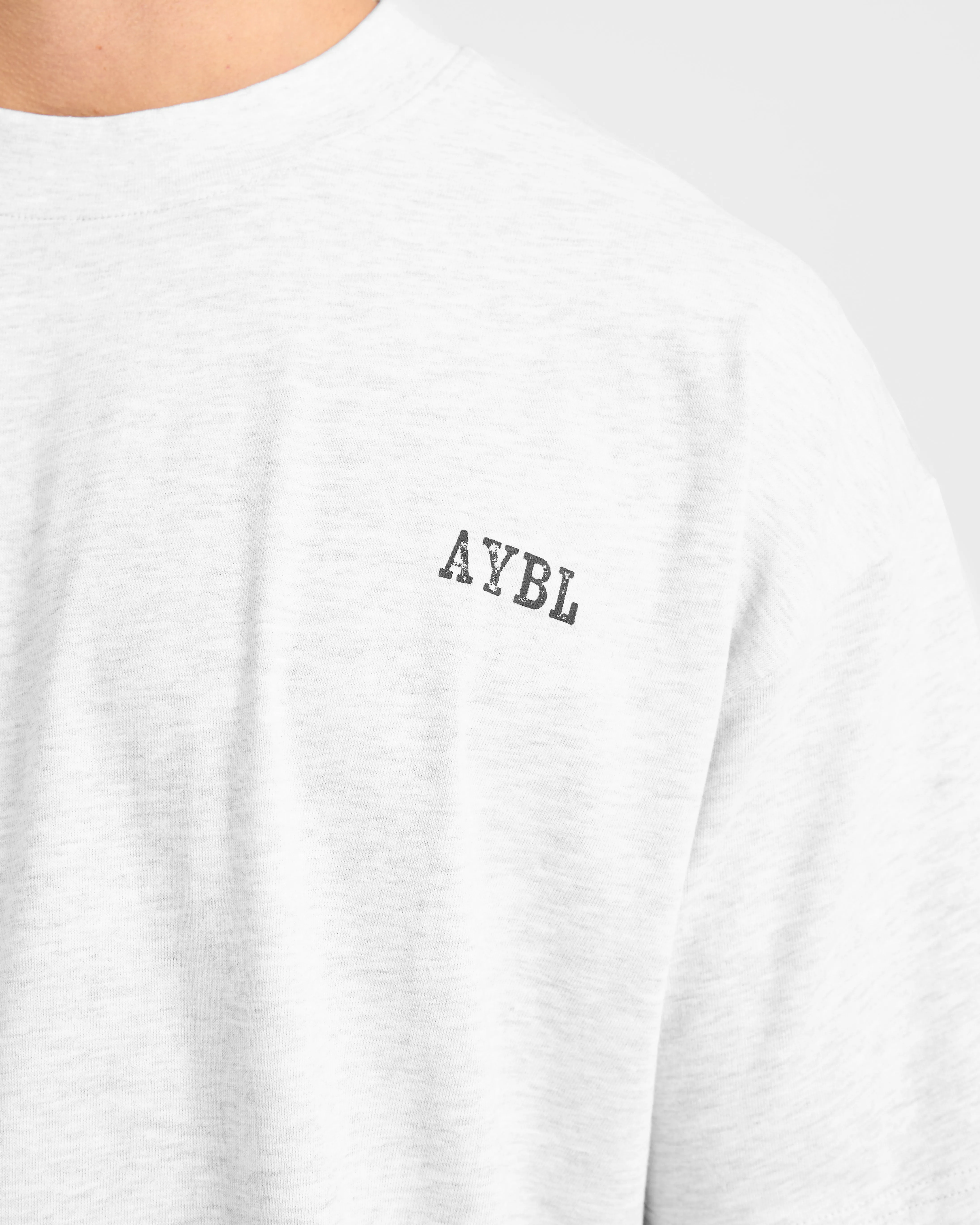 certified Low Impact Processing Lifting Essentials Oversized T Shirt - Grey Marl