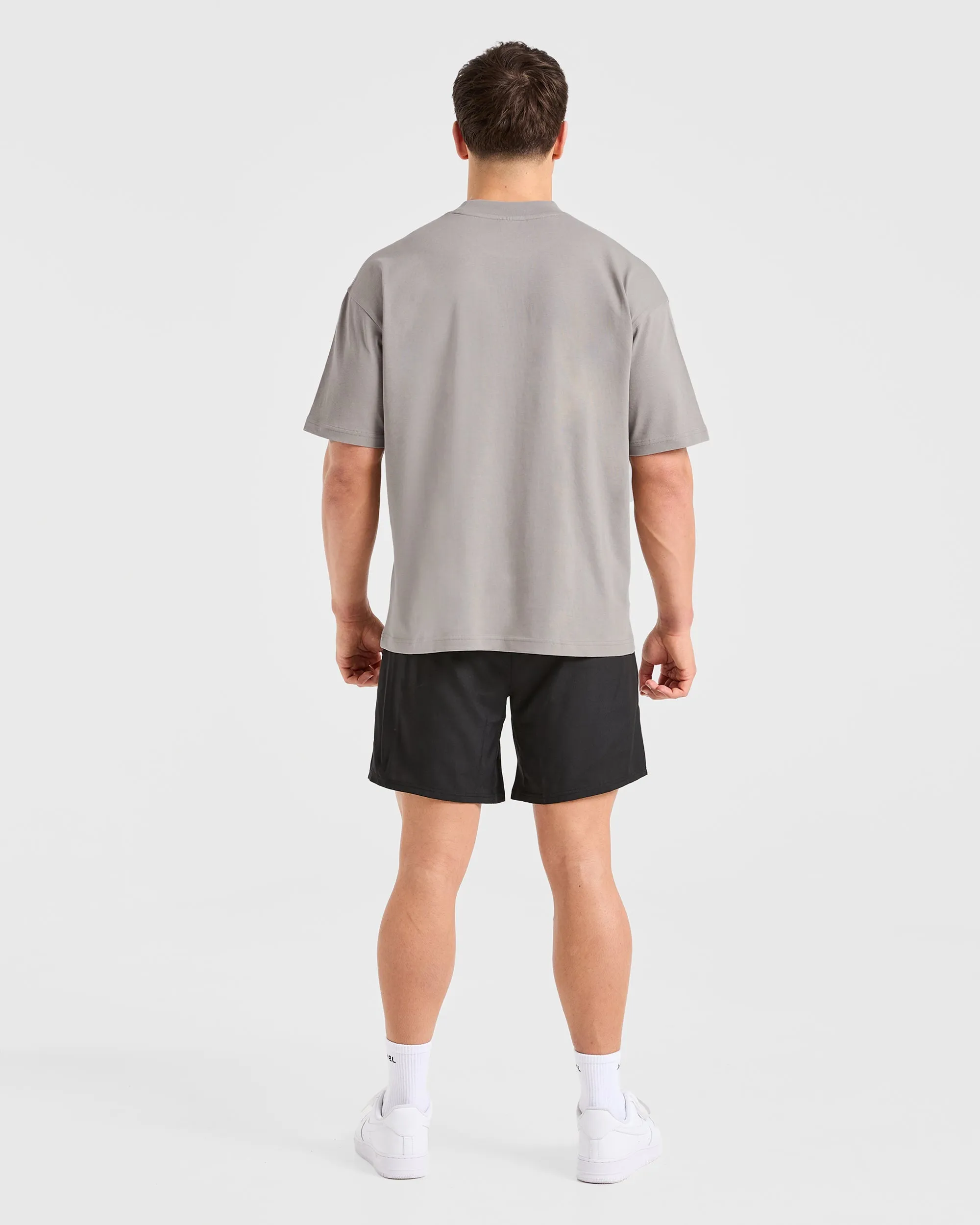 Halloween Sports Club Dot Oversized T Shirt - Cloud Grey