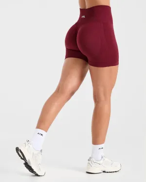 Workwear Empower Seamless Shorts - Red Wine Street Look