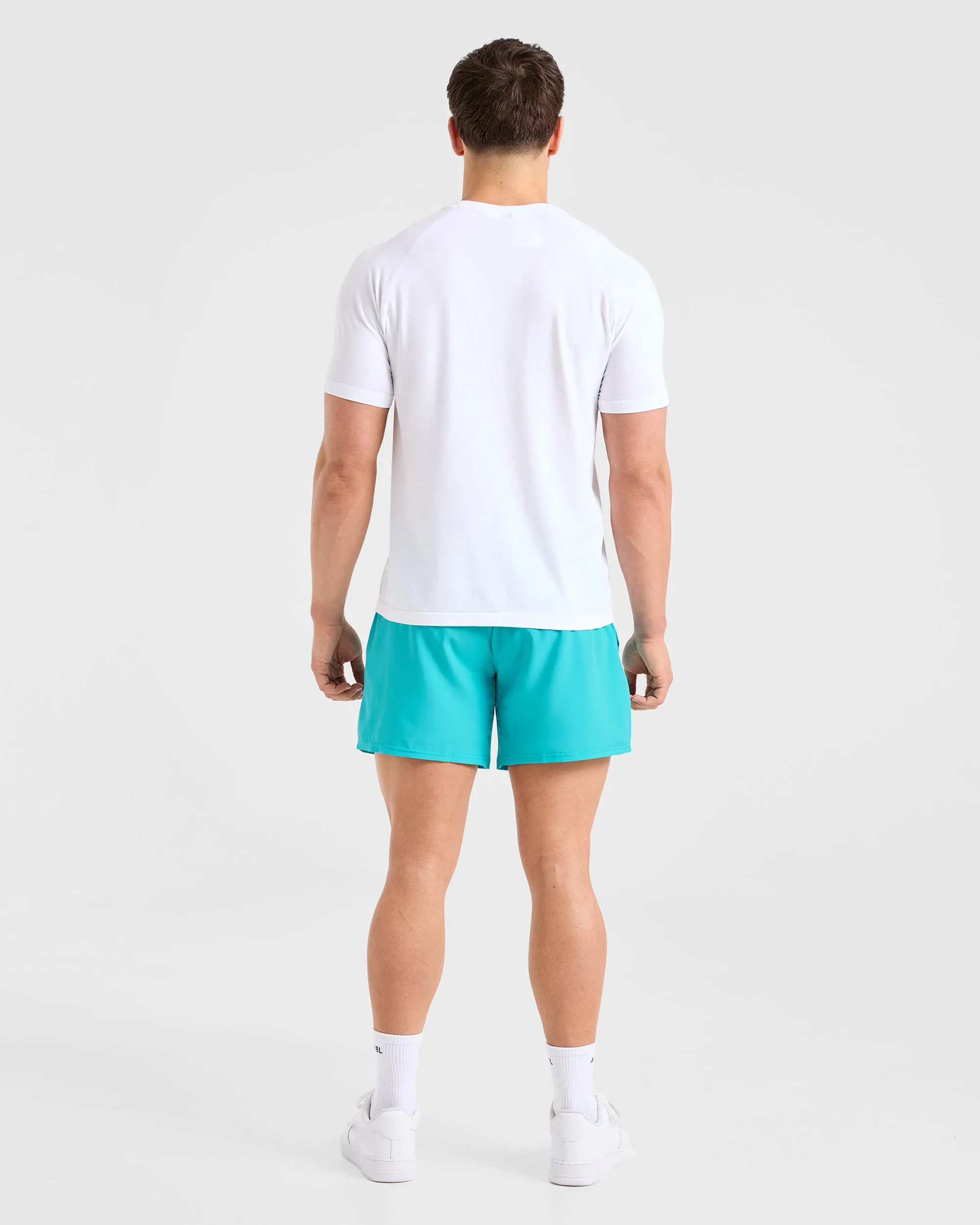 Core 5" Shorts - Aqua Blue All Purpose Utility Fit Go Casual