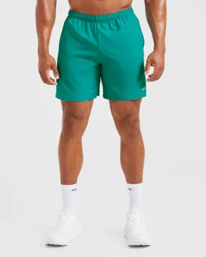 Core 7" Shorts - Teal regular size Durable Feel