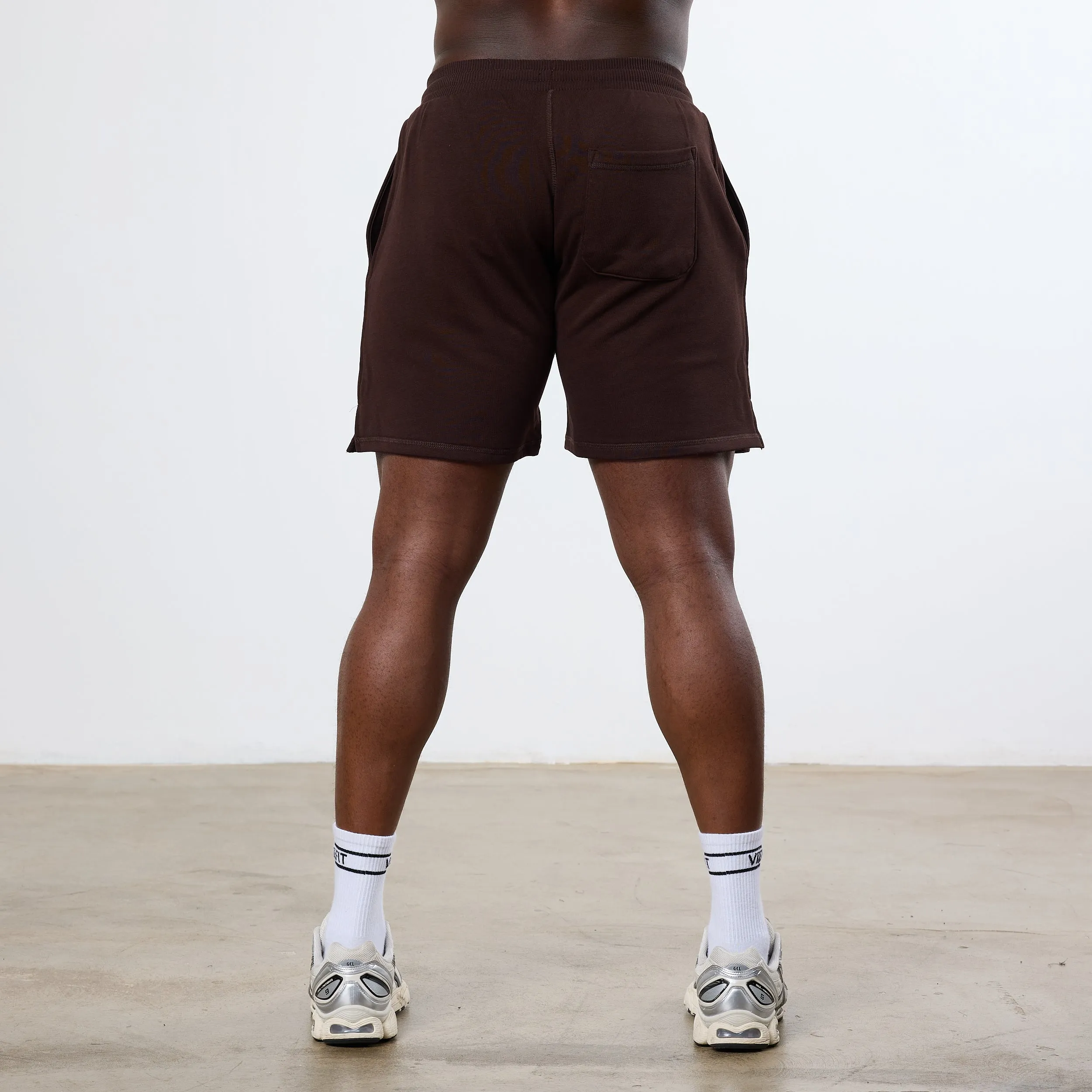 Vanquish Dark Brown Unconquerable Strength Wide Leg Shorts TaglessLabeling holiday apparel