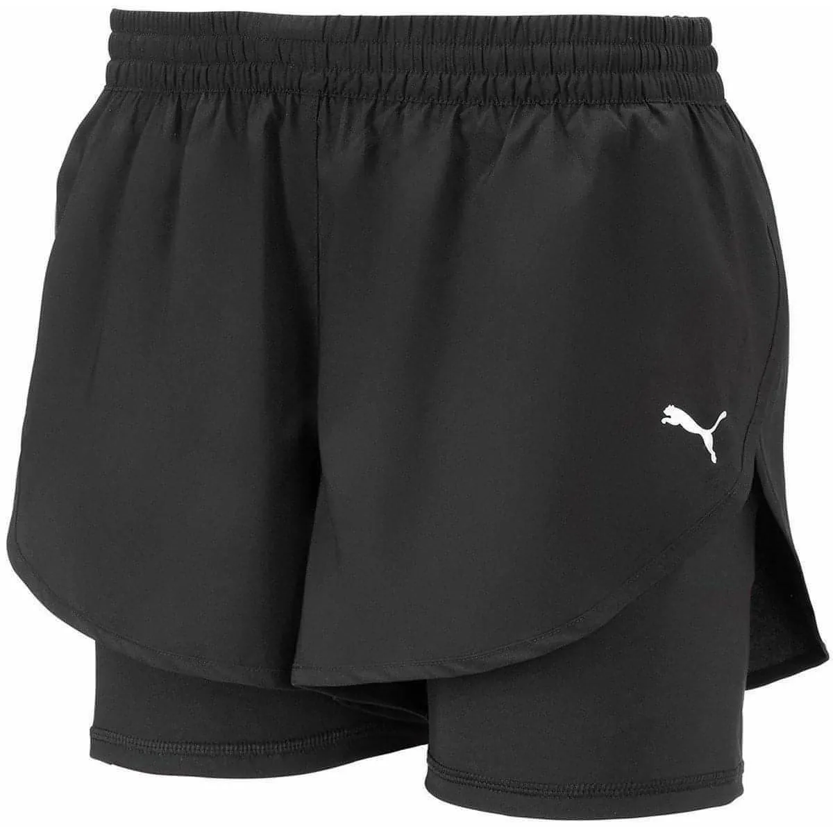 Puma Woven 2 In 1 Womens Running Shorts - Black holiday apparel
