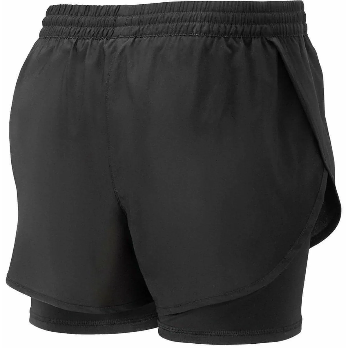 Windproof Design Unique Pattern Puma Woven 2 In 1 Womens Running Shorts - Black