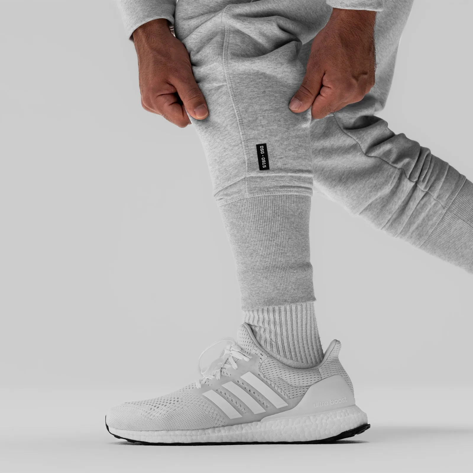 FlexibleStretchWeave Urban Edge 0915. Tech-Terry? High Rib Jogger - Heather Grey "ASRV"