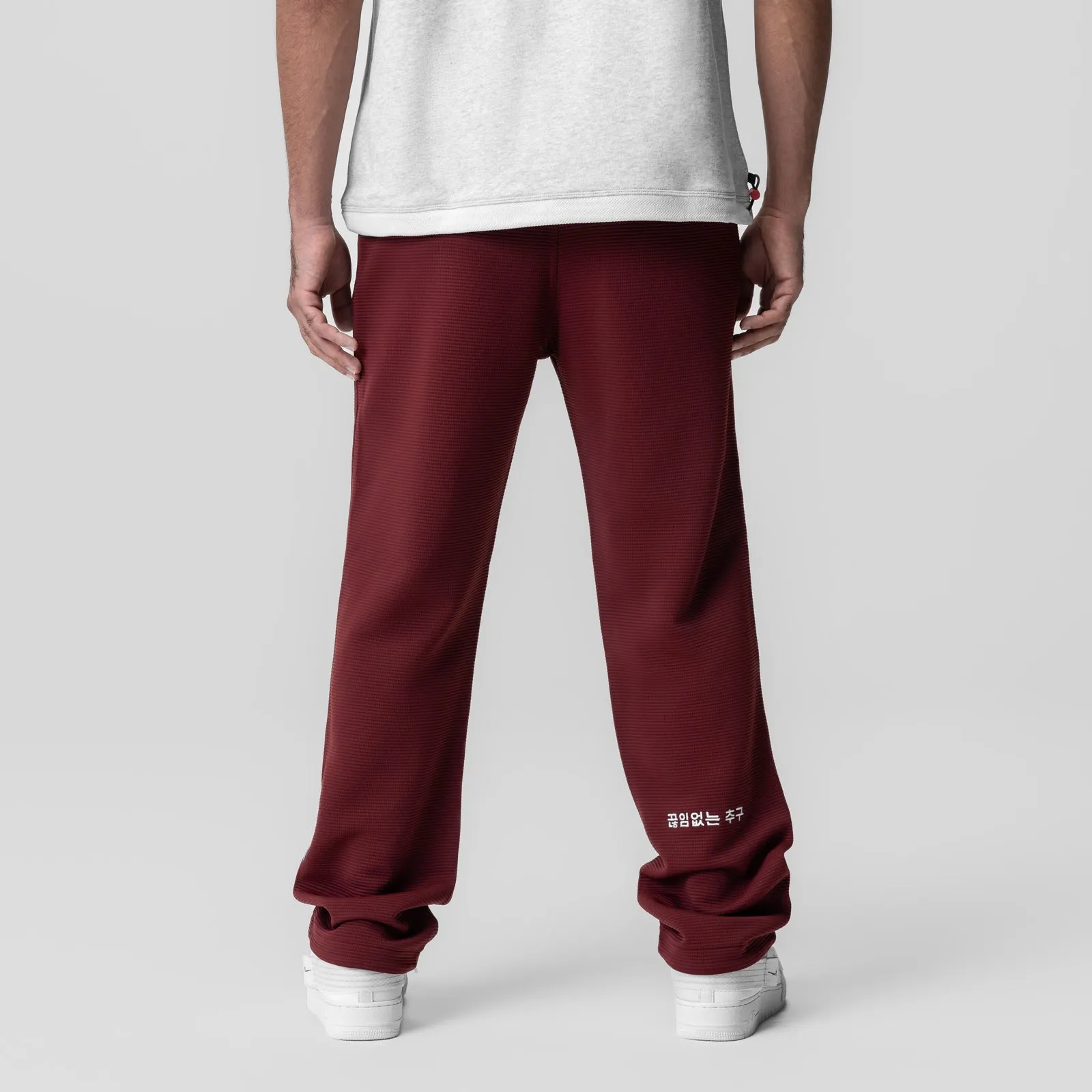 1034. Deltapeak? Straight Leg Sweats - Crimson Smooth Fit Lining