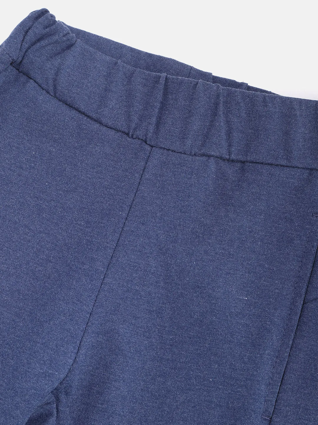 Fitness Training Maternity Wear Alcis Girls Navy Blue Solid Knitted Tights