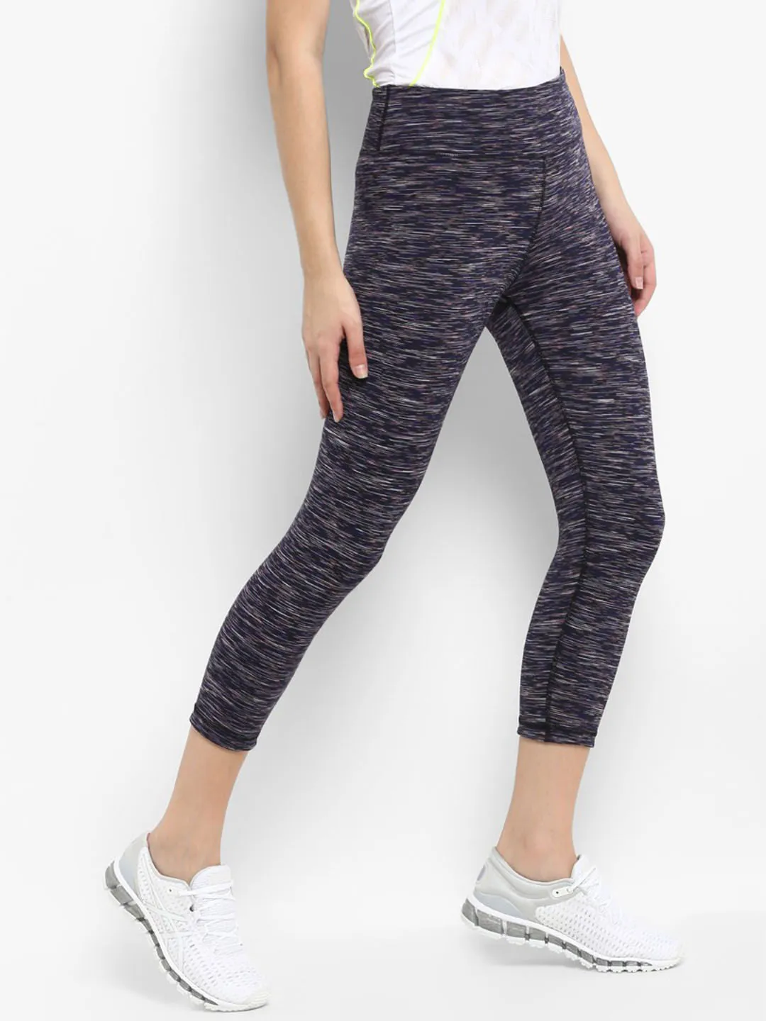 Fade Resistant Weekend Trip Alcis Women Solid Blue Capri