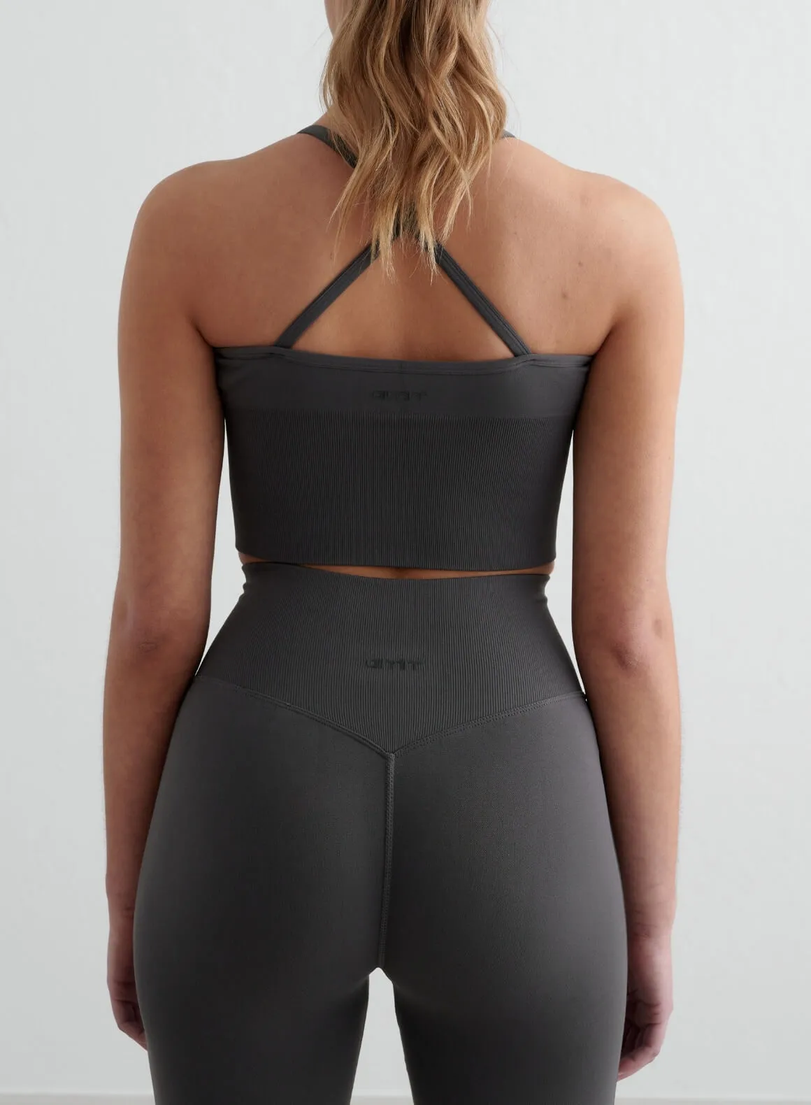 Shadow Grey Shape Seamless Cross Back Bralette group use