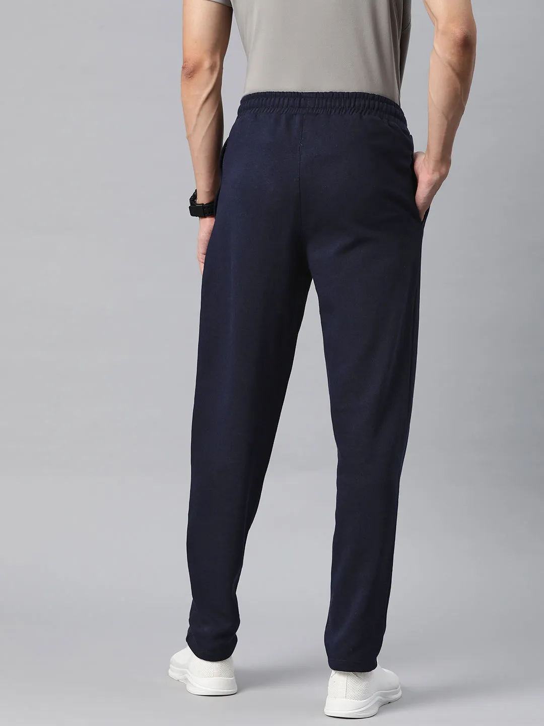 Thermal Regulating Fabric Breathable Design Alcis Men Solid Regular-Fit Track Pants