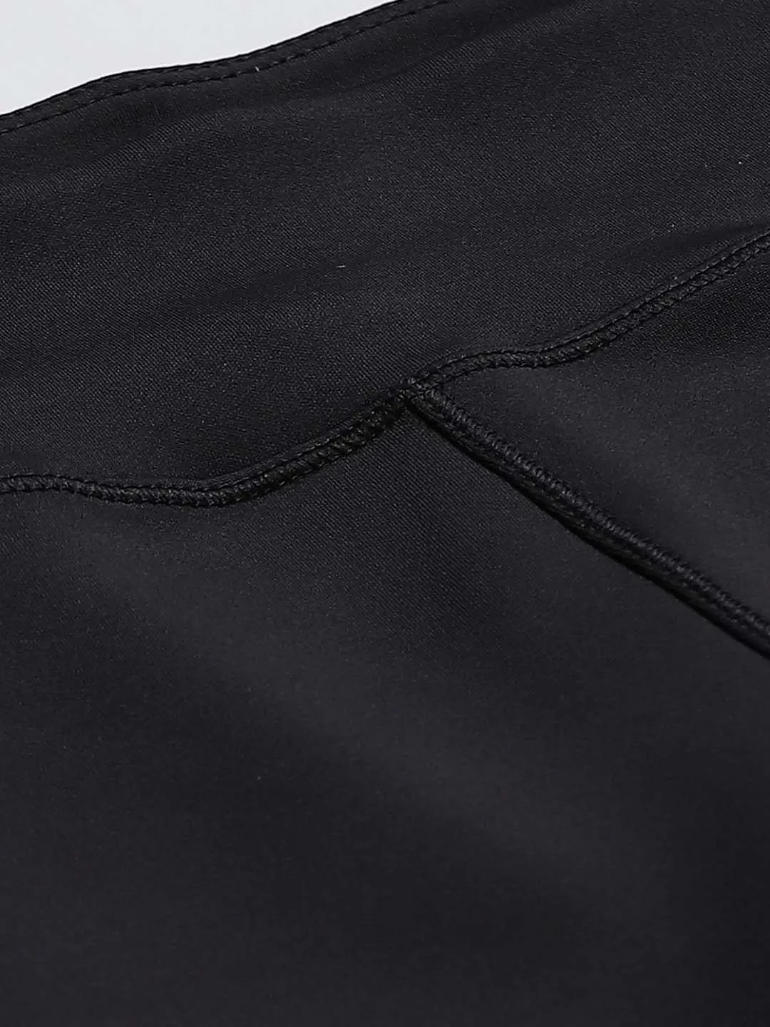 Outdoor Lover Mesh Panel Alcis Women Black Rust Orange Colourblocked Fitted Cropped Running Tights