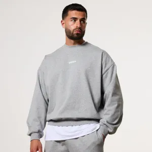 Gift worthy Vanquish Essential V2 Grey Melange Oversized Boxy Sweatshirt